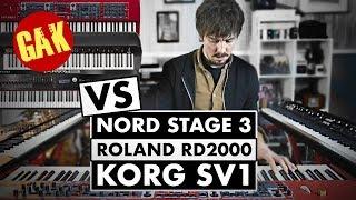 SOUND COMPARISON | Nord Stage 3 VS Korg SV1 VS Roland RD2000