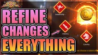 Refinement Equipment System in Rise of Kingdoms [how to get special talents is changing]