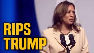 Kamala POUNDS Trump on Roe v Wade