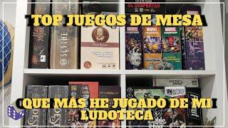 TOP 10 JUEGOS DE MESA que mas he jugado de mi LUDOTECA