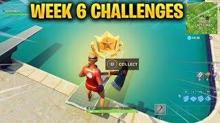 FORTNITE WEEK 6 CHALLENGES - Complete Timed Trials & Search where the Stone Heads are looking