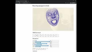 FaceArp: Max RNBO + MediaPipe Face Mesh