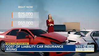 Cost of liability for auto insurance about to rise in North Carolina;