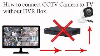 | DIY | CCTV CAMERA WITHOUT DVR Display in TV | How connect a CCTV camera to TV  @TechnicalSZHZ