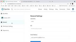 How to change username in OpenSea?