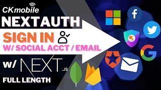 NextAuth Course, signin fb, twitter, auth0, google, github and email. Firebase and mongodb adapter