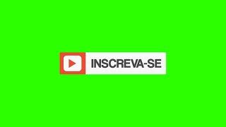 Brazilian Subscribe Buttons #8 / Green Screen - Chroma Key