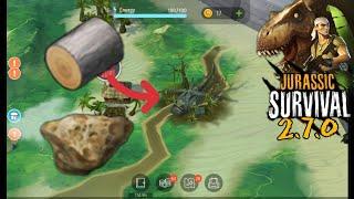 HOW TO GET BAUXITE AND TAEK LOG | Jurassic Survival 2.7.0