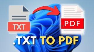 How to Convert .txt to PDF