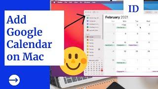 Add Google Gmail Calendar to Apple Calendar on Mac and Add Event & Delete,