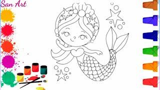 How to Draw a Mermaid | Easy Step by Step Tutorial