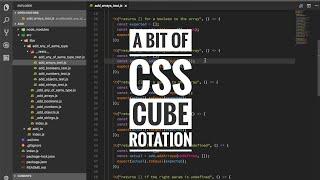 A bit of css - cube rotation