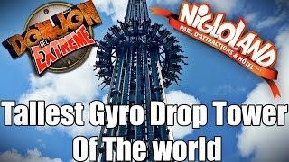 Le Donjon de L'Extrême - Tallest Gyro Drop Tower Epic Music Montage - Nigloland