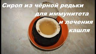 Сироп из чёрной редьки для иммунитета и лечения кашля