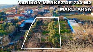 1934- SARIKÖY MERKEZ'DE İÇİNDE MEYVE AĞAÇLARI OLAN 744 M² İMARLI ARSA