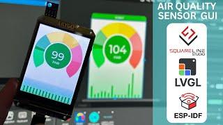 ESP32S3 LVGL SquareLine Studio Gauge and Chart Design