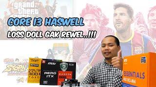 Test Gaming & Review PC Rakitan Intel Core i3 4150 VGA RX 550 2GB PES 2021 GTAV Terbaru Indonesia