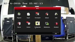 How to change resolution hikvision DVR