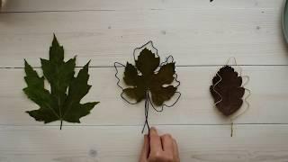 Herbstzeit ist Bastelzeit – DIY Herbstblätter aus Draht