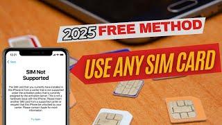 2025 FIX: How to Fix SIM Not Supported on iPhone (Free Unlock Method!)