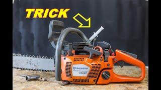 TRICK how to start the chainsaw when it does not want to start