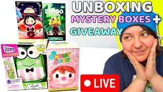 Unboxing Cute Rare Mystery Boxes Hello Kitty +  LIVE STREAM 