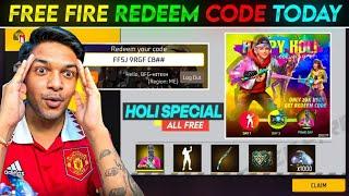 Holi Special Redeem Code Free Lol Emote  | Free Fire Redeem Code Today | Free Fire Free Redeem Code