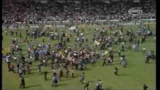 England 1-2 Scotland, International 1977 (Wembley pitch invasion)