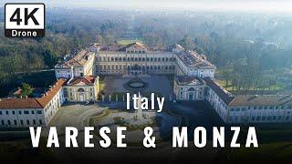 Drone videos and short documentary on Varese and Monza cities in Italy