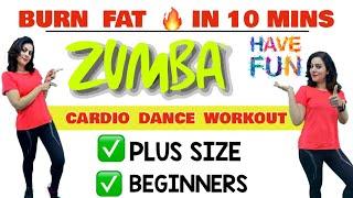 Simple Zumba Dance Workout For Beginners At Home -  10 Mins Easy Cardio Exercises For Weight loss