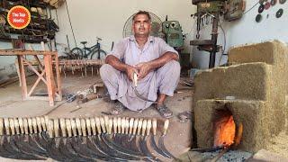 Blacksmith making many Hand Sickles | Blacksmith Mass Production - The top works