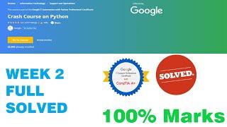 Coursera Crash Course on Python - Week 2 Full Solved || Google IT Automation with Python || 2020