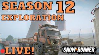 Exploring North Carolina! Season 12 LIVE! New Trucks New Region New Cargo DLC/Update Snowrunner