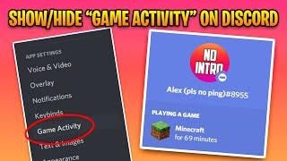 How to Make Game Activity Show on Discord