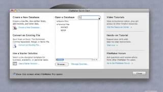 FileMaker Tutorial - 013 - Quick Start