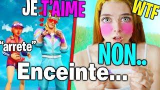 Je drague cette FILLE qui est ENCEINTE Sur Fortnite, La réaction est inattendu et incroyable...