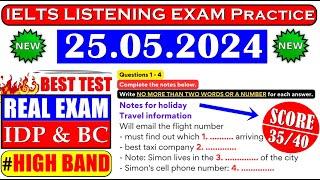 IELTS LISTENING PRACTICE TEST 2024 WITH ANSWERS | 25.05.2024