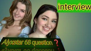 alexstar interview of 68 quick question response with her best friend lovely Lona|alyxstar new video