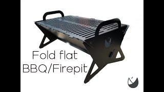 Fold flat Barbeque Assembly