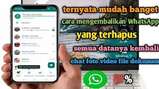 cara mengembalikan WhatsApp yang terhapus sekaligus datanya semua chat foto video file dokumen