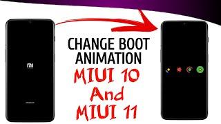 Change Boot Animation in MIUI 10 and MIUI 11 | Change Power Animation in miui10, Miui11 ( No Root)