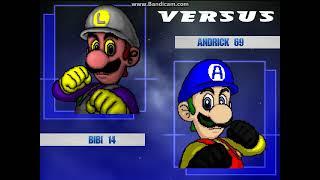 MUGEN Bibi 14 vs Andrick 69 + Bibi 14 & Ghost LuigiFan1 vs Andrick 69 & Ghost LuigiFan1