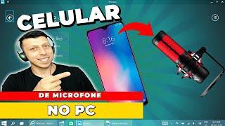 Como fazer celular de MICROFONE para pc