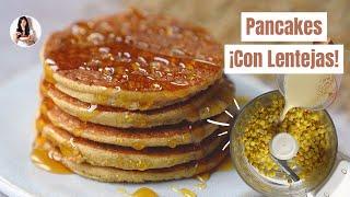 PANCAKES DULCES que se hace con LENTEJAS y son DELICIOSOS! | 3 Ingredientes | Auxy