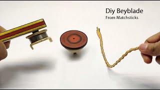 Turn Matchsticks into a Heavy Wooden Beyblade - Cool Diy