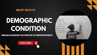 Demographic condition during  British rule | Year of the great divide | #indianeconomy #1921 #12th