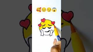  creative emoji mixing art #shorts #satisfying #drawing #art #youtubeshorts