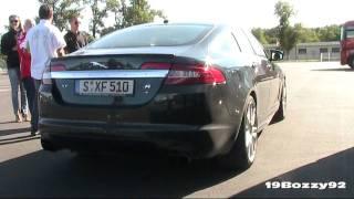 INCREDIBLE LOUD Jaguar XF-R w/ Modified Exhaust Acceleration SOUND