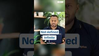 Explaining 'Not Defined' vs 'Infinite' | Rahul Dhakad Sir #mathshorts #infinite #notdefined