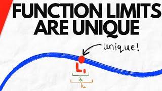 Proof: Limit of a Function is Unique | Real Analysis